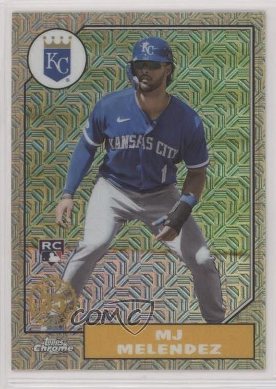 2022 Update 1987 Topps Chrome Silver Pack Series Mojo MJ Melendez Rookie RC 6b4