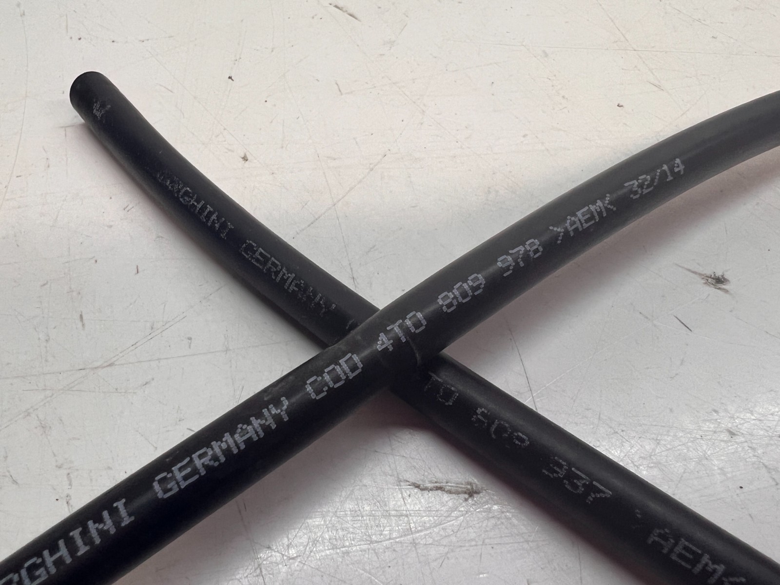 LAMBORGHINI HURACAN LP610 EVO STO FUEL FILLER HOSE OEM 4T0809937 4T0809978