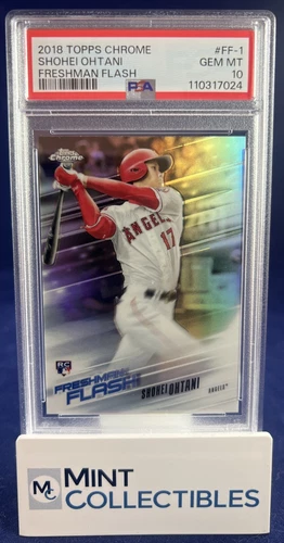 Shohei Ohtani 2018 Topps Chrome #FF-1 Freshman Flash Rookie PSA 10 GEM MINT RC