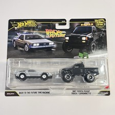 Hot Wheels Back To The Future Time Machine 1987 Toyota Pickup - Premium 2 Pack