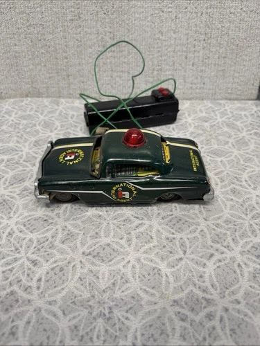 1950's Antique MARX JAPAN TIN INT'L AGENT BATT. OPERATED REMOTED CNTL