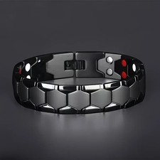 Men's Magnetic Titanium Alloy Bracelet Detachable Hex Bead Father's Day Gift