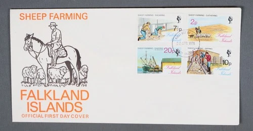 MayfairStamps Falkland Islands FDC 1976 Sheep Farming Combo First Day Cover aaw_