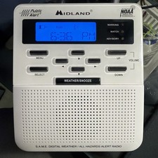 Midland WR-100 S.A.M.E Digital Weather All Hazards Alert Radio With NOAA Public