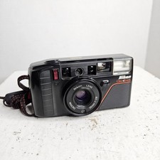 Nikon L35AF2 One Touch Pikaichi 35mm f/2.8 Point Shoot Film Camera Works
