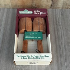 Cedarberry Hill Aromatic Cedar Shoe Trees Men's 10W-12N Adjustable Width USA