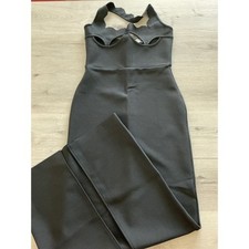 YG Collection Gianna Halter Gown Black Size Extra Large New With Tags