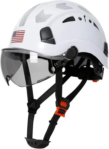 Construction Safety Hard Hat ANSI Z89.1 Vented ABS Helmet With 6 Point Suspen... - product listing photo