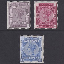 QV Victoria 1883-84 High Values SG178 SG181 SG183 Mounted Mint MM MH Cat £3825