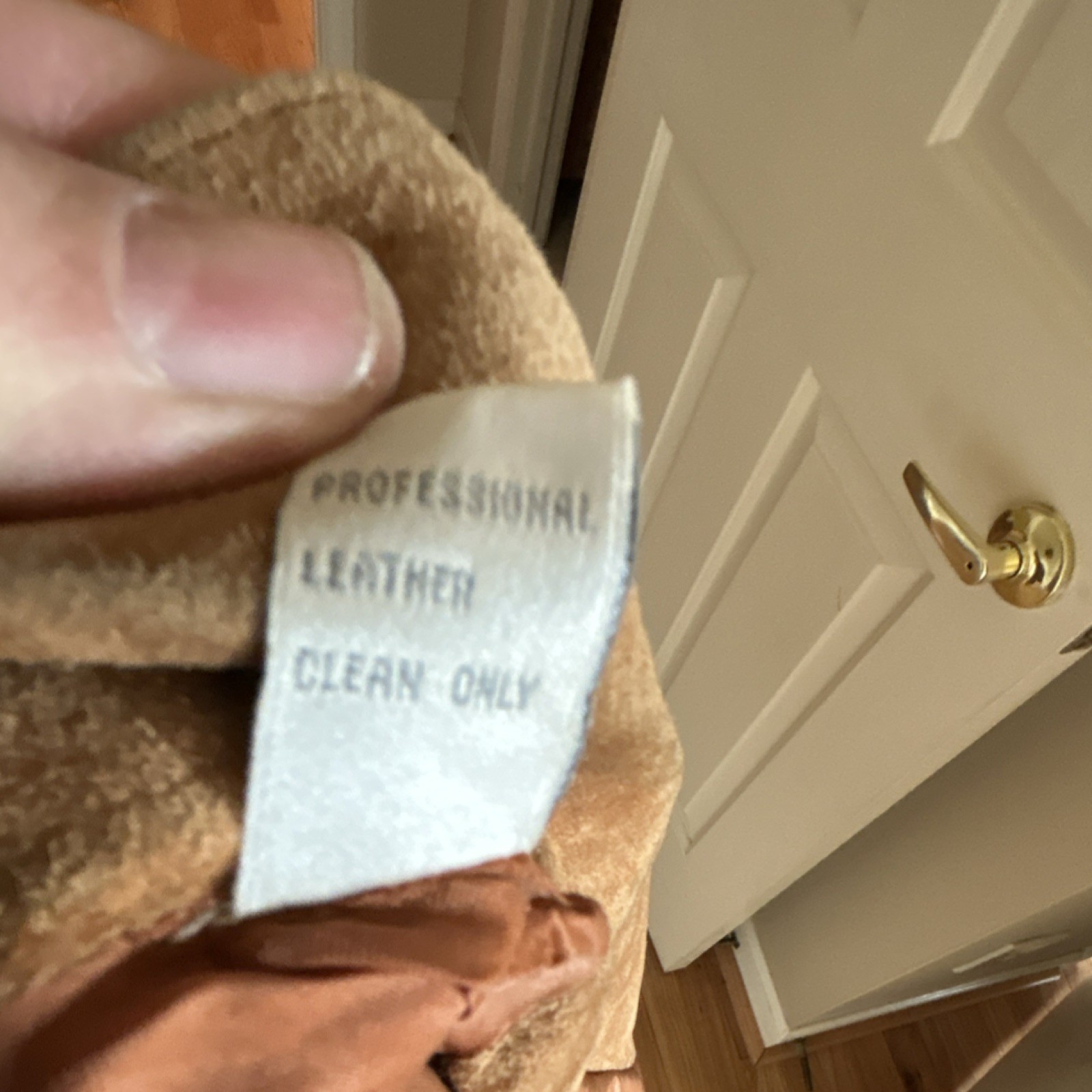 Tan Button Front Collared Mid-Length Blazer Jacke… - image 6