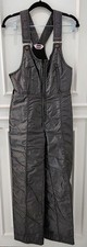 Vintage Levis Ski Bib Womens 8 Metallic Gray Insulated Overall USA 80s Rare