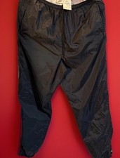 Vintage Y2K Nike Track Pants L Nylon Lined Zip Pocket Ankle Drawstring 56323