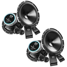 (2-Pairs) NVX VSP65KIT2F 500W 6.5" V-Series 2-Way Component Speakers