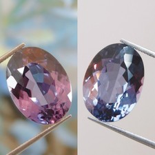 12.30 Cts Certified Natural Color Change Alexandrite Gemstone From Tanzania