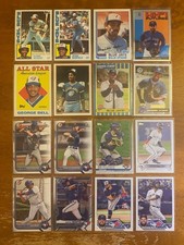 BLUE JAYS - 16 card lot - MOSEBY, BARFIELD, UPSHAW, BELL, STEWART, BELT