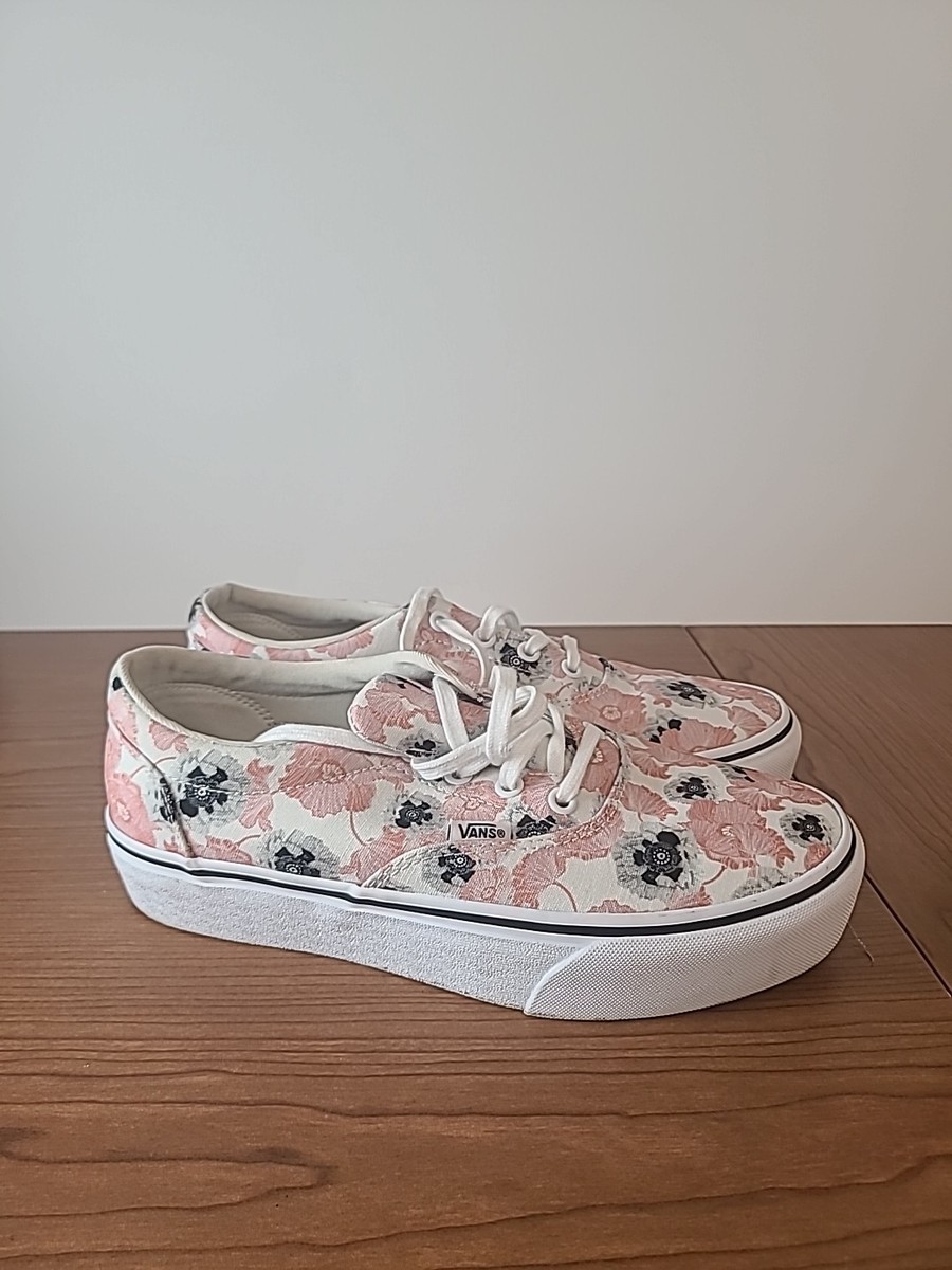 Vans Doheny Pressed Flower Floral Shoes Sneakers Size