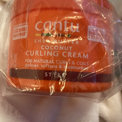 Coconut Curling Cream with Shea Butter for Natural Hair, 12 oz (Packaging May Va