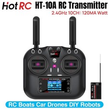 HOTRC HT-10A RC-Sender 10CH Empfänger für RC-Flugzeuge Boote Auto Drohnen DIY