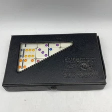 Standard Marblelike Dominoes Vintage #616 Puremco Stand Double Six Original Box