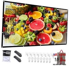 Projector Screen 150 Inch Portable Movie Screen for Outdoor Indoor 16:9 150INCH