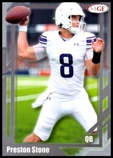 2026 Preston Stone Sage Low Series Silver FOOTBALL #41 Northwestern Wildcats