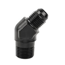 6AN Male Flare to 3/8" NPT Pipe Fitting Adapter 6AN to 3/8 NPT 45 Degree