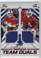 2025 Panini Rookies & Stars Team Duals James Cook Josh Allen #TD-BUF 6r6