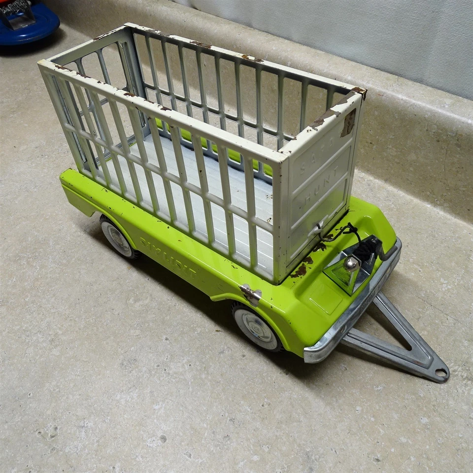 Vintage Nylint Safari Hunt Trailer Only, Pressed Steel, 11" - Image 4 of 4