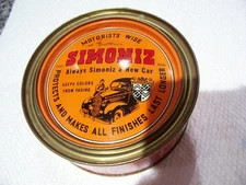 SIMONIZ CAR WAX VINTAGE CAN