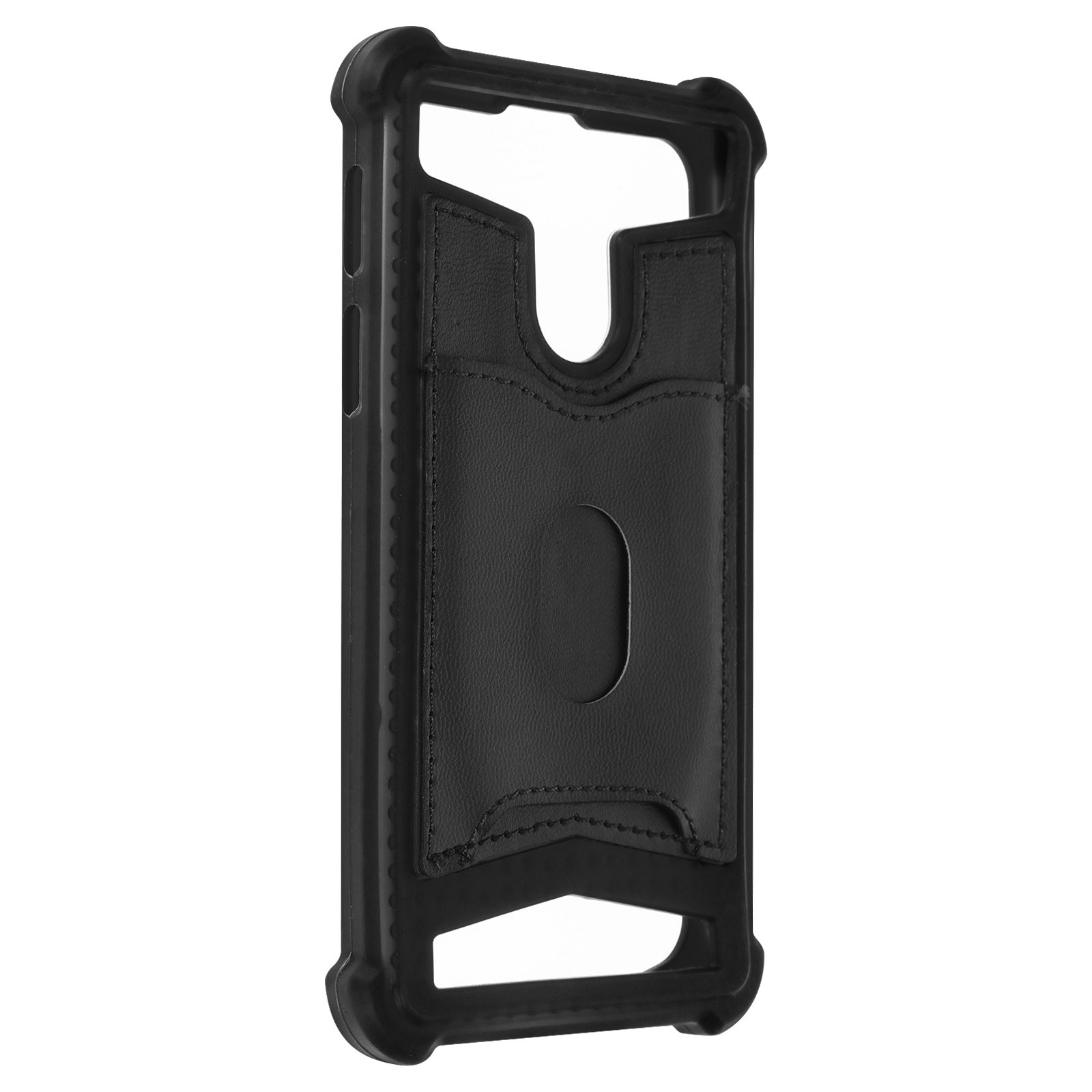 Étui amortisseur universel smartphone 4.7 housse protection silicone avec porte-carte bleu