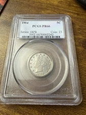 1904 Liberty Nickel PR66 PCGS Superb Example!  Rare!