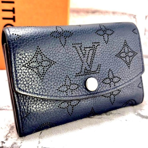Louis Vuitton Mahina Monogram Marine M62072 Folding Wallet