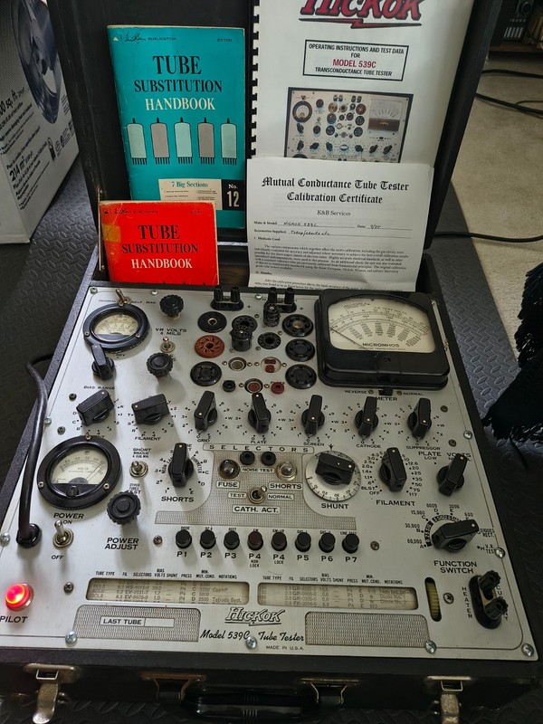 Hickok 539C Vintage Mutual Conductance Tube Tester  - Calibrated