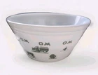 VTG 1950s Federal Oven Ware Milk Glass O&M Elevator Farm Scenes 8" Mixing Bowl