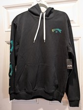 Billabong Men's Range Po Pullover Hoodie Black Size Medium