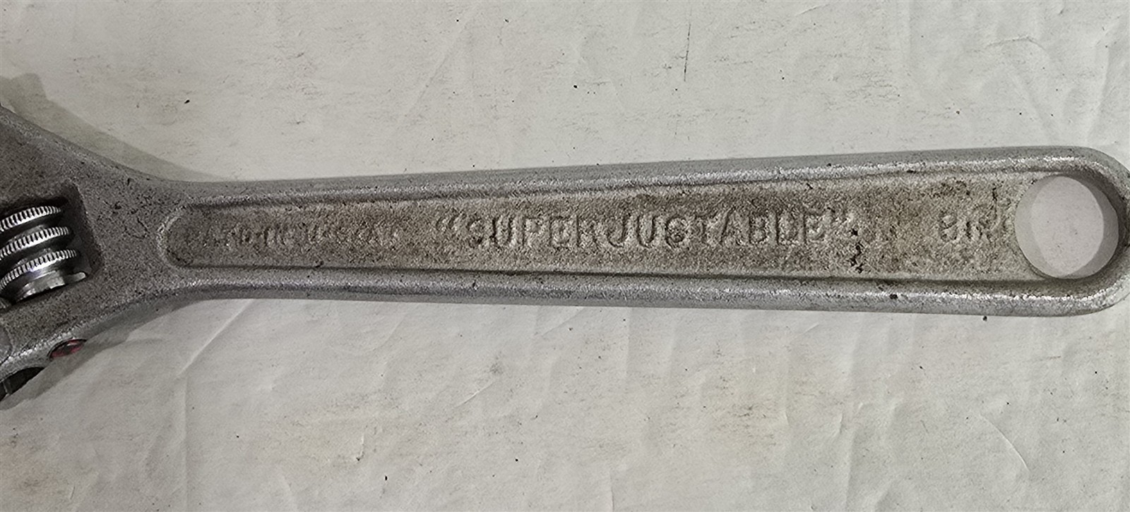 Vintage JH Williams & Co Superjustable 8" Drop Forged Alloy B Wrench Made in USA