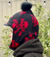 Adult Size Riding Hat / Face Cover - Winter Warmer BRAND NEW Skull & Cross Bones