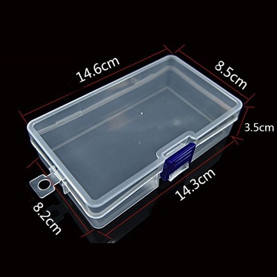 Rechteck Kunststoff Transparent Mit Deckel Aufbewahrungsbox Behälter Werkzeug DE