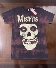 Misfits T-Shirt Fiend Skull Tie Dye Rock Band Tee Black Adult Size Small