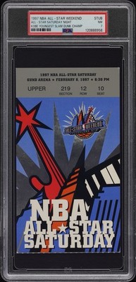 KOBE BRYANT SLAM DUNK CONTEST WINNER 1997 TICKET 🎟️ 2/8/1997 NBA