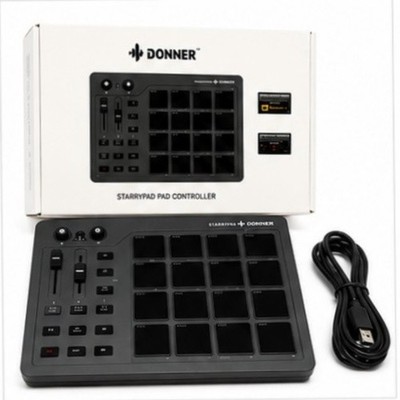 Donner STARRYPAD MIDI Pad Drum Machine 16 Pads USB Controller Music Production