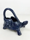 Vintage McCoy Turtle Watering Can Planter Rare Blue MCM USA Pottery