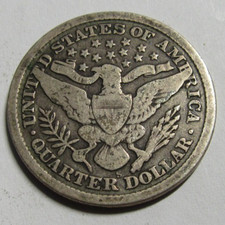 1899-S BARBER QUARTER DOLLAR 25C SAN FRANCISCO MINT Lower Grade Date Type Filler
