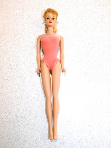 Barbie:  VINTAGE Blonde 1961 #5 PONYTAIL BARBIE Doll No Box!