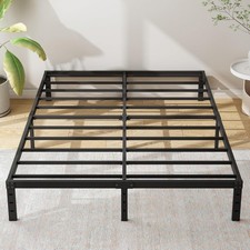12 Inch Queen Size Metal Bed Frame Heavy Duty Steel Slat Mattress Foundation,No