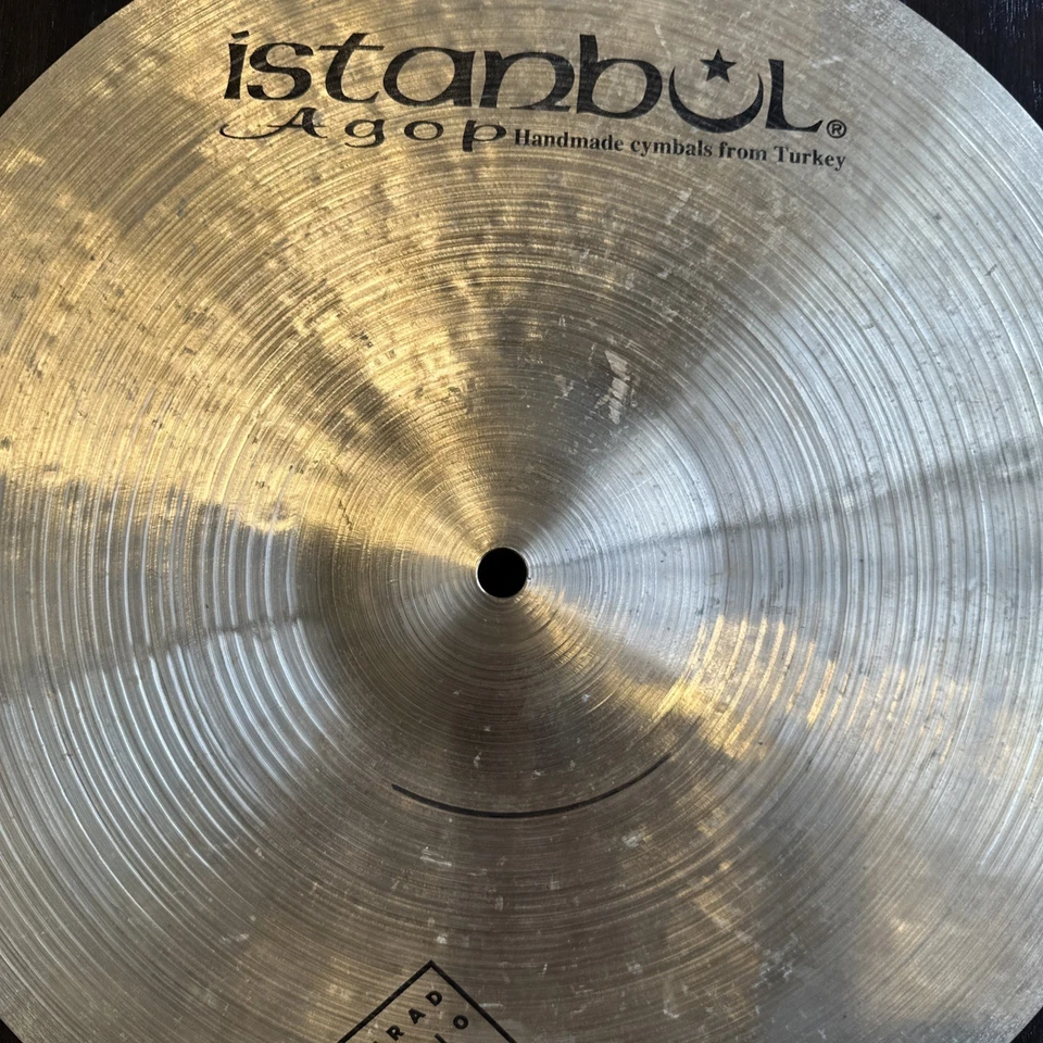 "Platillo de choque fino de papel tradicional Istanbul Shop 16"" (con grieta en la línea del cabello)" Foto 2 de 4