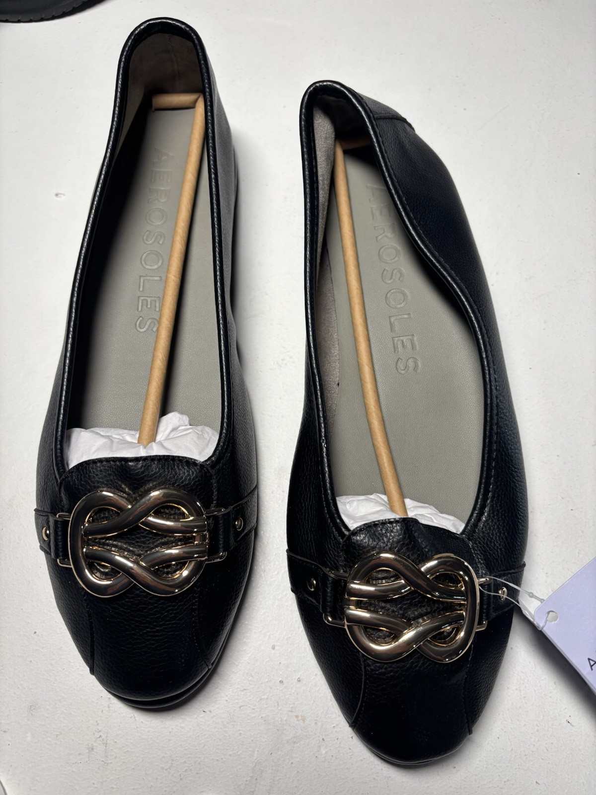 Aerosoles Black Slip-Ons Sz 12