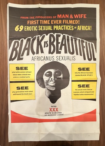 Black is Beautiful Original US Movie Poster 1970s Exploitation Film