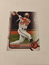2022 Bowman Draft #BD-133 Cesar Prieto Card Baltimore Orioles