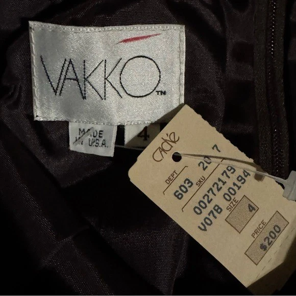 Винтажная текстурированная коричневая миди-юбка Cache Vakko с тиснением под крокодила размер 4 новая с ценниками роскошь - Изображение 2 из 4